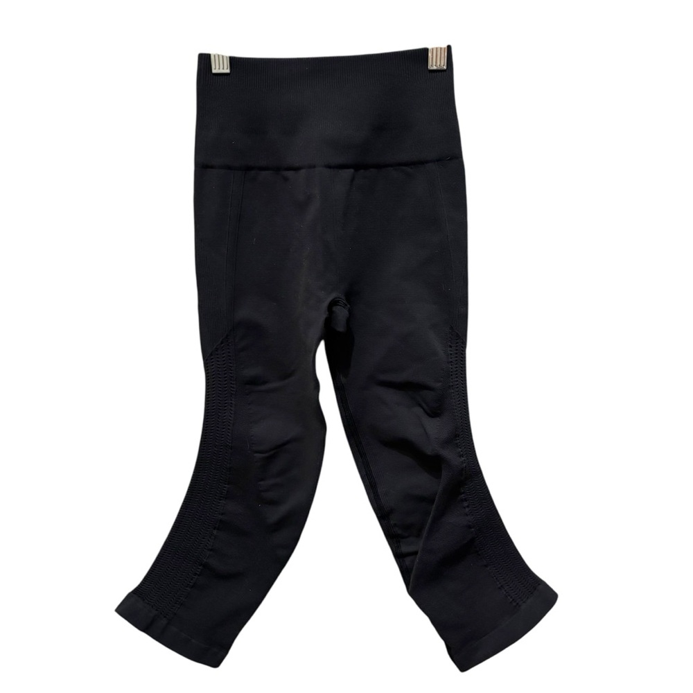 Lululemon dark gray seamless leggings cropped running yoga pants